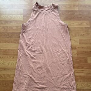 a new day Peach Ribbed Tank Dress